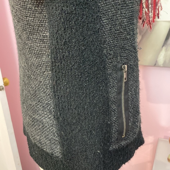 Curio New York Knit Wool Blend Moto Jacket/Coat - Picture 7 of 12